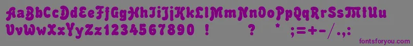 Malahitc Font – Purple Fonts on Gray Background