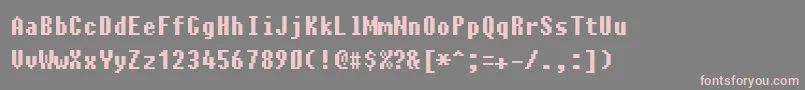 Charybdis Font – Pink Fonts on Gray Background