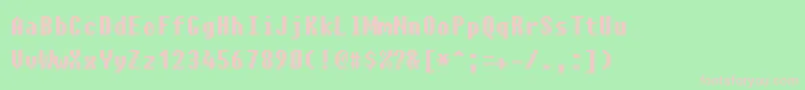 Charybdis Font – Pink Fonts on Green Background