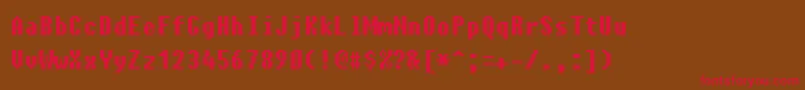 Charybdis Font – Red Fonts on Brown Background