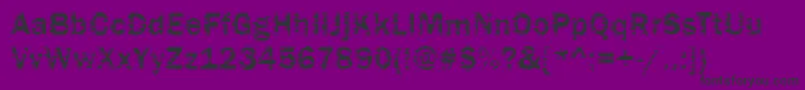 Funky01Bold Font – Black Fonts on Purple Background