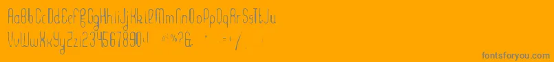 Weitere Informationen zur Kleptocracygaunt-Schriftart Kleptocracygaunt-Schriftart – Graue Schriften auf orangefarbenem Hintergrund