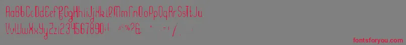 Kleptocracygaunt-Schriftart – Rote Schriften auf grauem Hintergrund