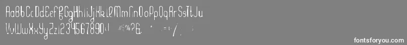 Kleptocracygaunt Font – White Fonts on Gray Background