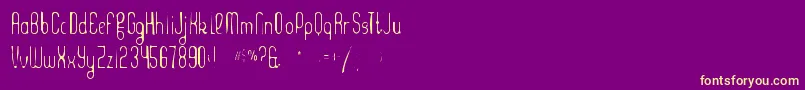 Kleptocracygaunt Font – Yellow Fonts on Purple Background