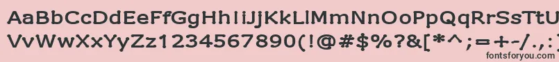 DrummonSemibold Font – Black Fonts on Pink Background