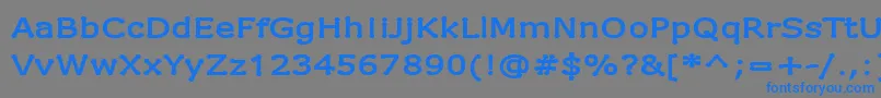 DrummonSemibold Font – Blue Fonts on Gray Background