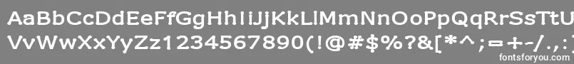 DrummonSemibold Font – White Fonts on Gray Background