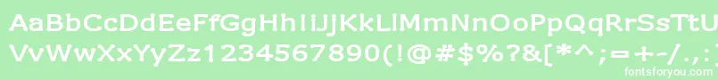 フォントDrummonSemibold – 緑の背景に白い文字