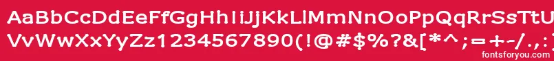 DrummonSemibold Font – White Fonts on Red Background