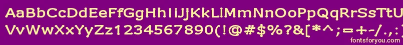 DrummonSemibold Font – Yellow Fonts on Purple Background