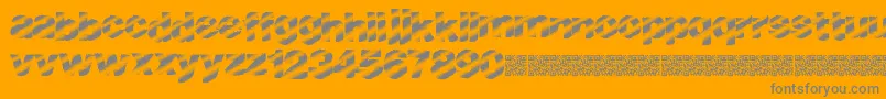 フォントBouldlight – オレンジの背景に灰色の文字