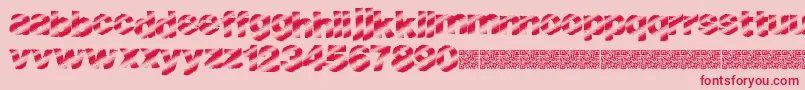 Bouldlight Font – Red Fonts on Pink Background