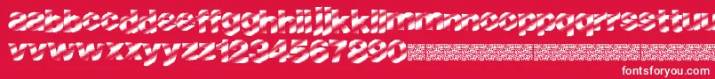 Bouldlight Font – White Fonts on Red Background