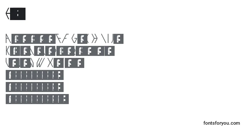 Czcionka Exo – alfabet, cyfry, specjalne znaki