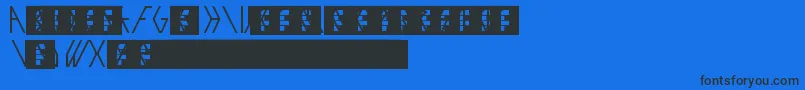 Exo Font – Black Fonts on Blue Background