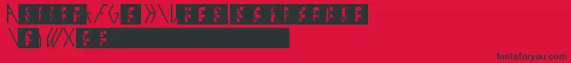Exo Font – Black Fonts on Red Background