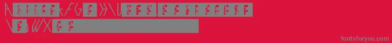 Exo Font – Gray Fonts on Red Background