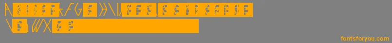 Exo-fontti – oranssit fontit harmaalla taustalla