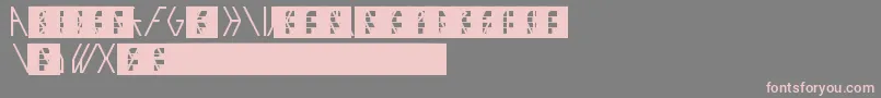 Exo Font – Pink Fonts on Gray Background
