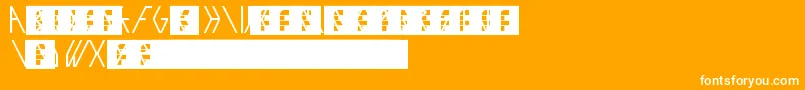 フォントExo – オレンジの背景に白い文字