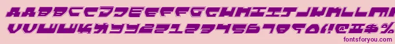 Lovev2pi Font – Purple Fonts on Pink Background