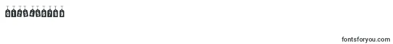 WoodcutterTagsOnARope Font – Fonts for Numbers and Digits