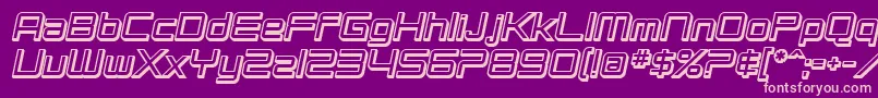SfChromium24BoldOblique Font – Pink Fonts on Purple Background
