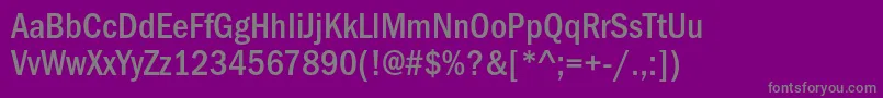 ItcfranklingothicstdMdcd Font – Gray Fonts on Purple Background