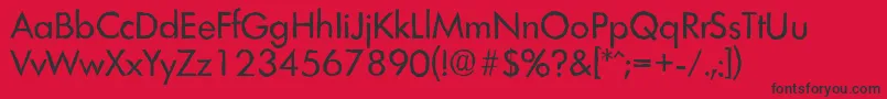 LimerickantiqueRegular Font – Black Fonts on Red Background