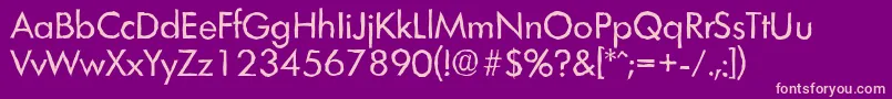 LimerickantiqueRegular Font – Pink Fonts on Purple Background