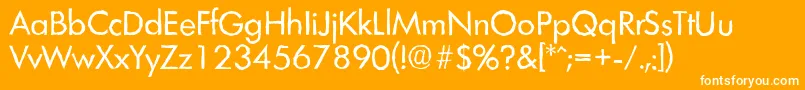 LimerickantiqueRegular Font – White Fonts on Orange Background