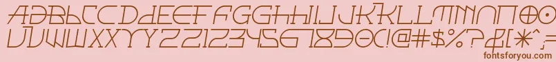 Fontcoii Font – Brown Fonts on Pink Background