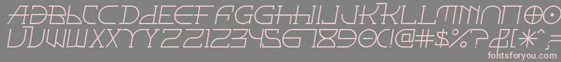 Fontcoii Font – Pink Fonts on Gray Background