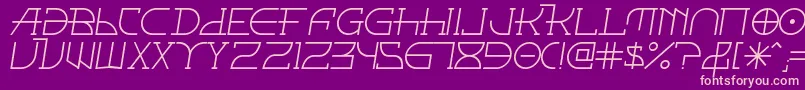Шрифт Fontcoii – розовые шрифты на фиолетовом фоне