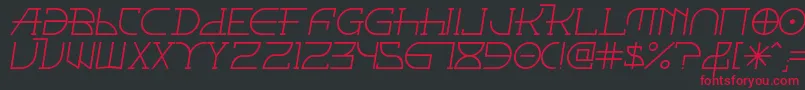 Fontcoii Font – Red Fonts on Black Background