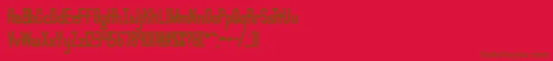 fuente Lucid2 – Fuentes Marrones Sobre Fondo Rojo