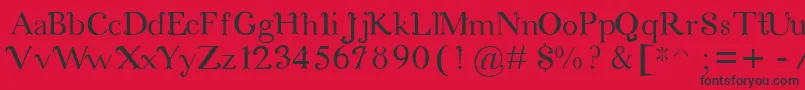 CosmicLove Font – Black Fonts on Red Background