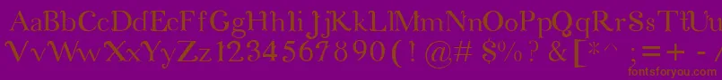 CosmicLove Font – Brown Fonts on Purple Background