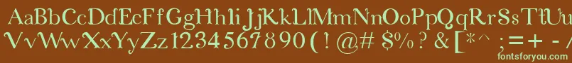 CosmicLove Font – Green Fonts on Brown Background