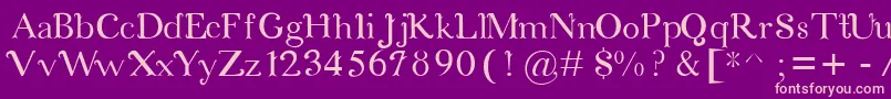 CosmicLove Font – Pink Fonts on Purple Background