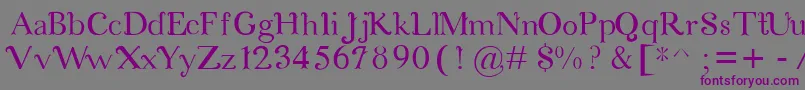 CosmicLove Font – Purple Fonts on Gray Background