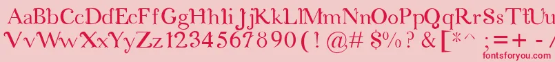 CosmicLove Font – Red Fonts on Pink Background