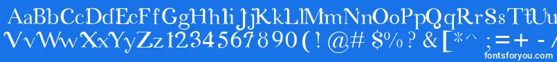 CosmicLove Font – White Fonts on Blue Background