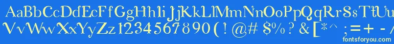 CosmicLove Font – Yellow Fonts on Blue Background