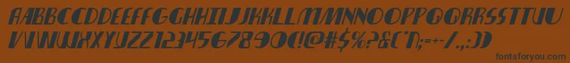 Nathanbrazilital Font – Black Fonts on Brown Background