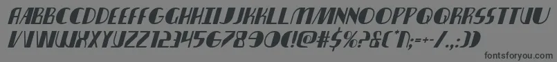 Nathanbrazilital Font – Black Fonts on Gray Background