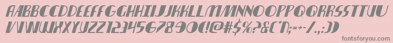 Nathanbrazilital Font – Gray Fonts on Pink Background