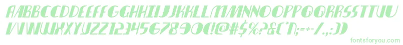Nathanbrazilital Font – Green Fonts on White Background