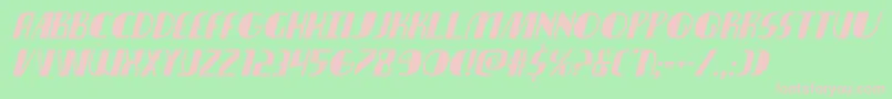 Nathanbrazilital Font – Pink Fonts on Green Background
